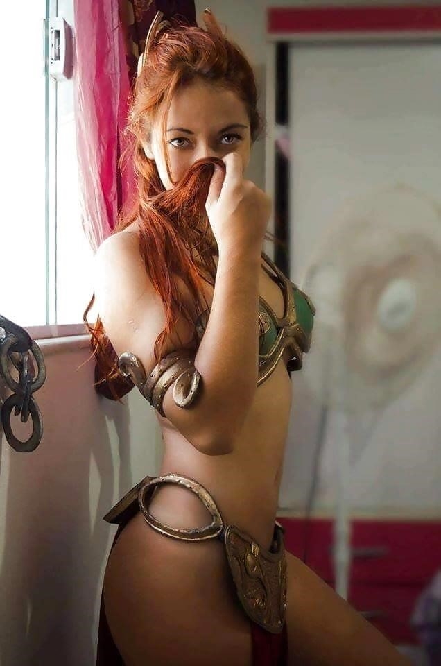 Slave leia cosplay porn-9835