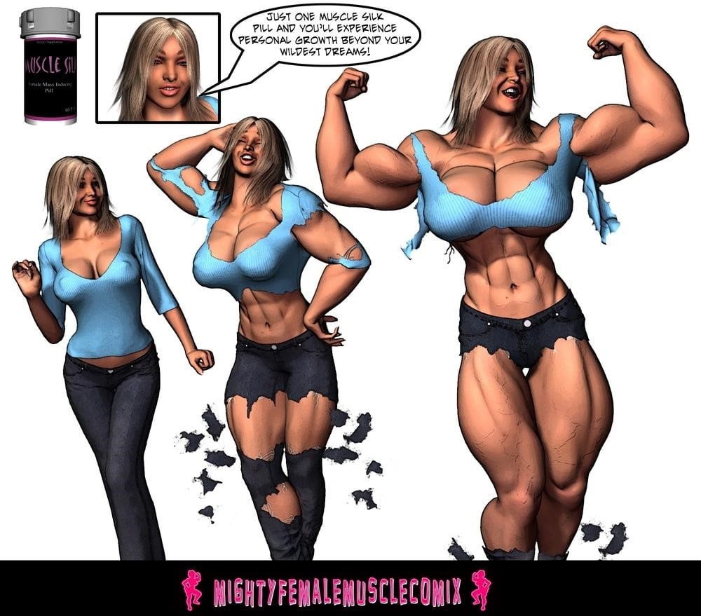 Female muscle big clit-6321
