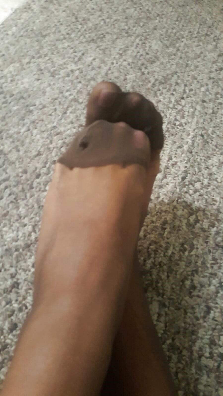 Ebony nylon feet porn-4878