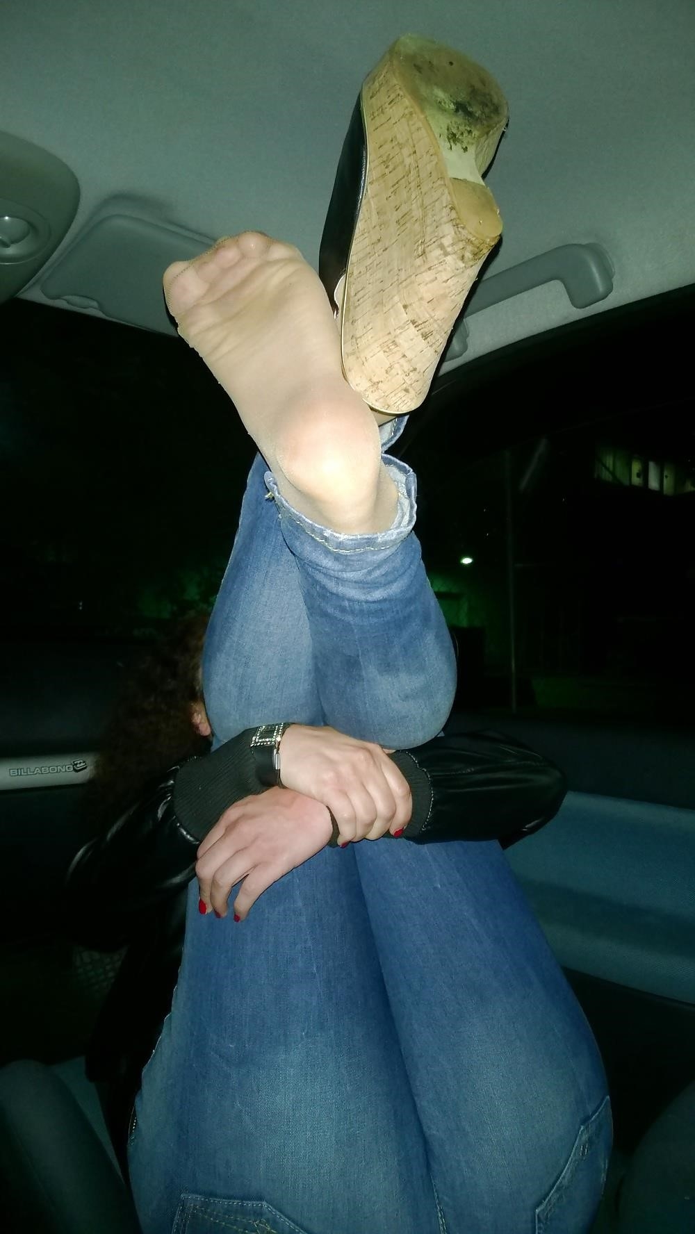 Lesbian foot fetish nylon-6367