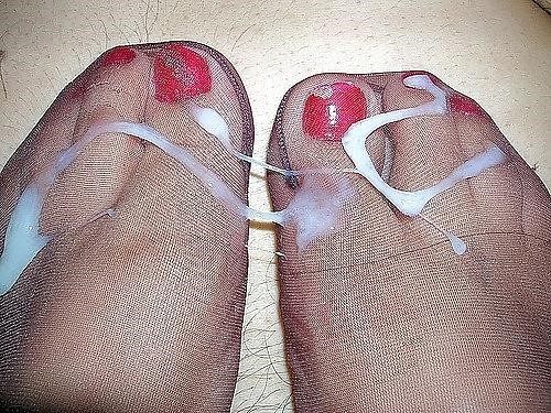 Pantyhose foot lovers-8206