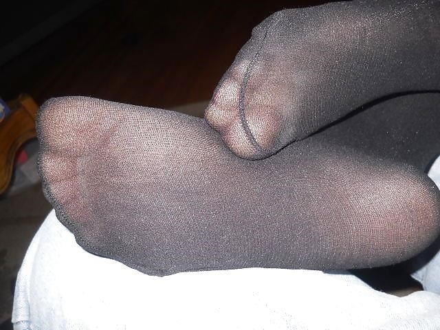 Pantyhose foot lovers-8273