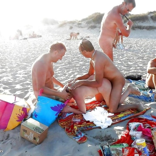 Asian beach orgy