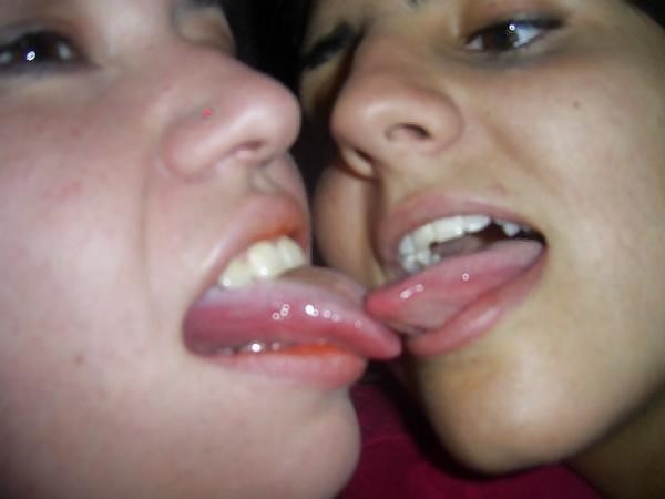 Lesbian hot french kiss-2602