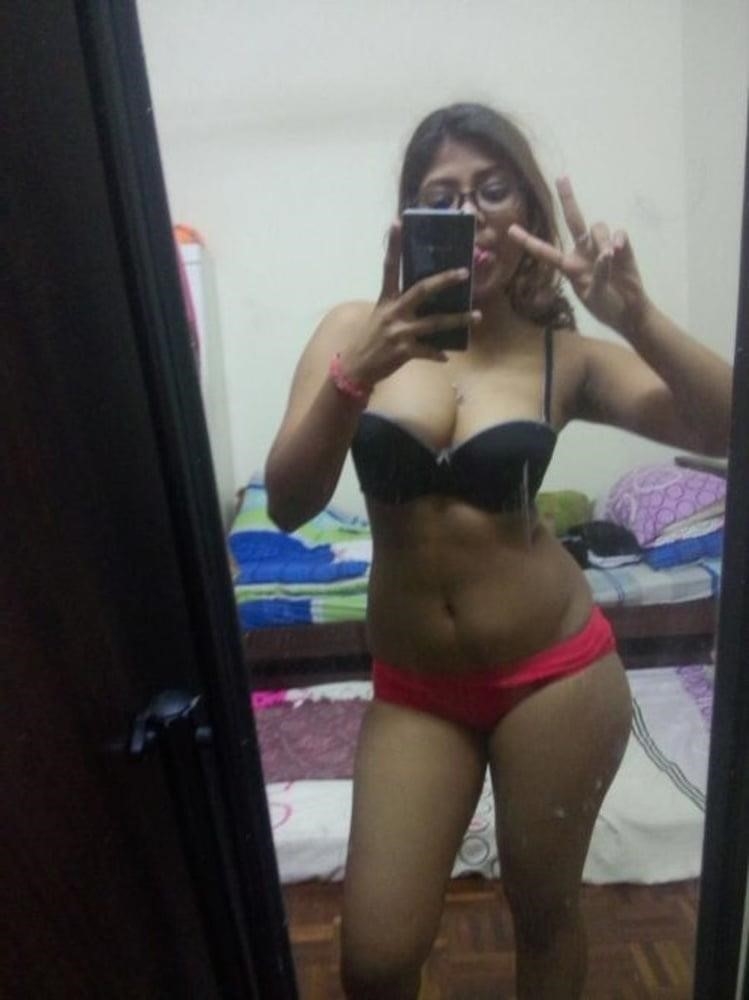 Saree nude selfie-7039