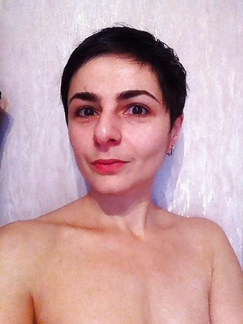 Short hair nude selfies-1032