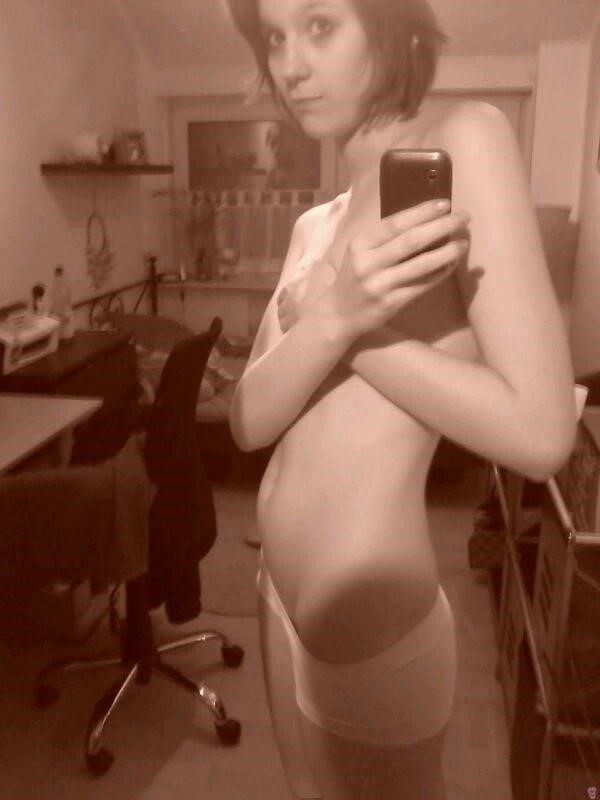 Teen mirror selfie nude-8908