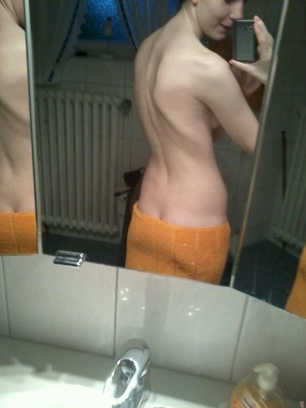 Teen mirror selfie nude-9841