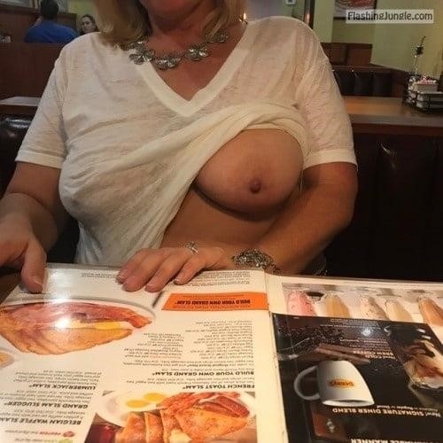 Mature wives flashing in public-2482