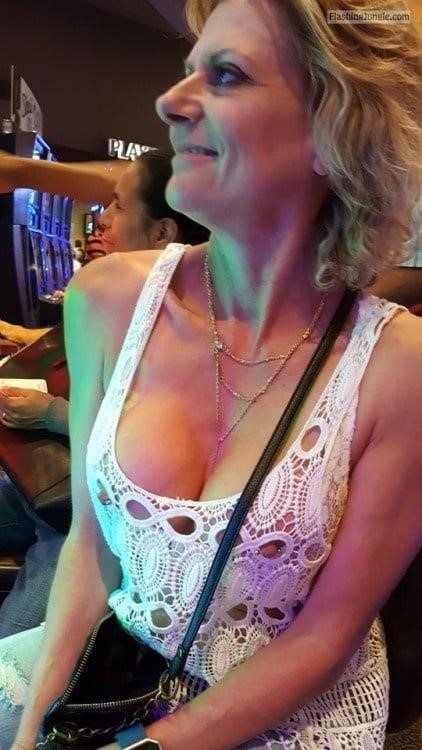 Mature wives flashing in public-1241